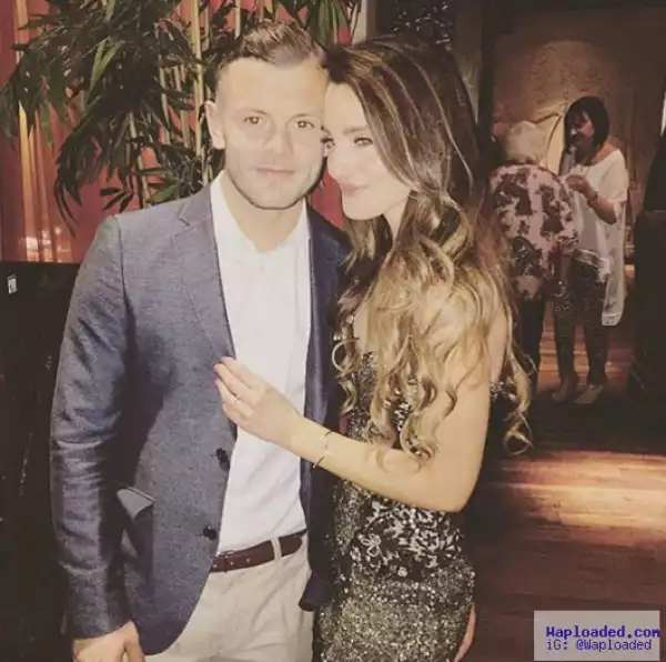 Arsenal football club player, Jack WIshere, proposes to his girlfriend